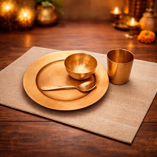 Bronze Dinner Set - Italian | 4 Items