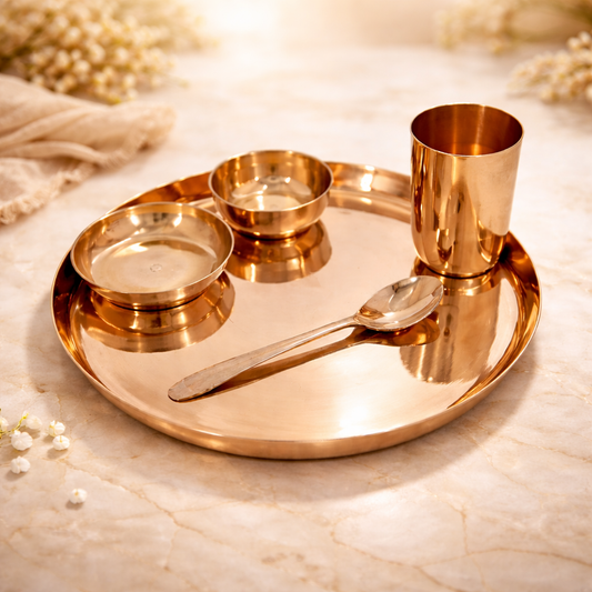 Bronze Dinner Set - Plate | 5 Items