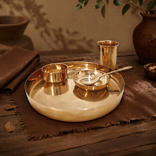 Bronze Dinner Set - Thali | 5 Items